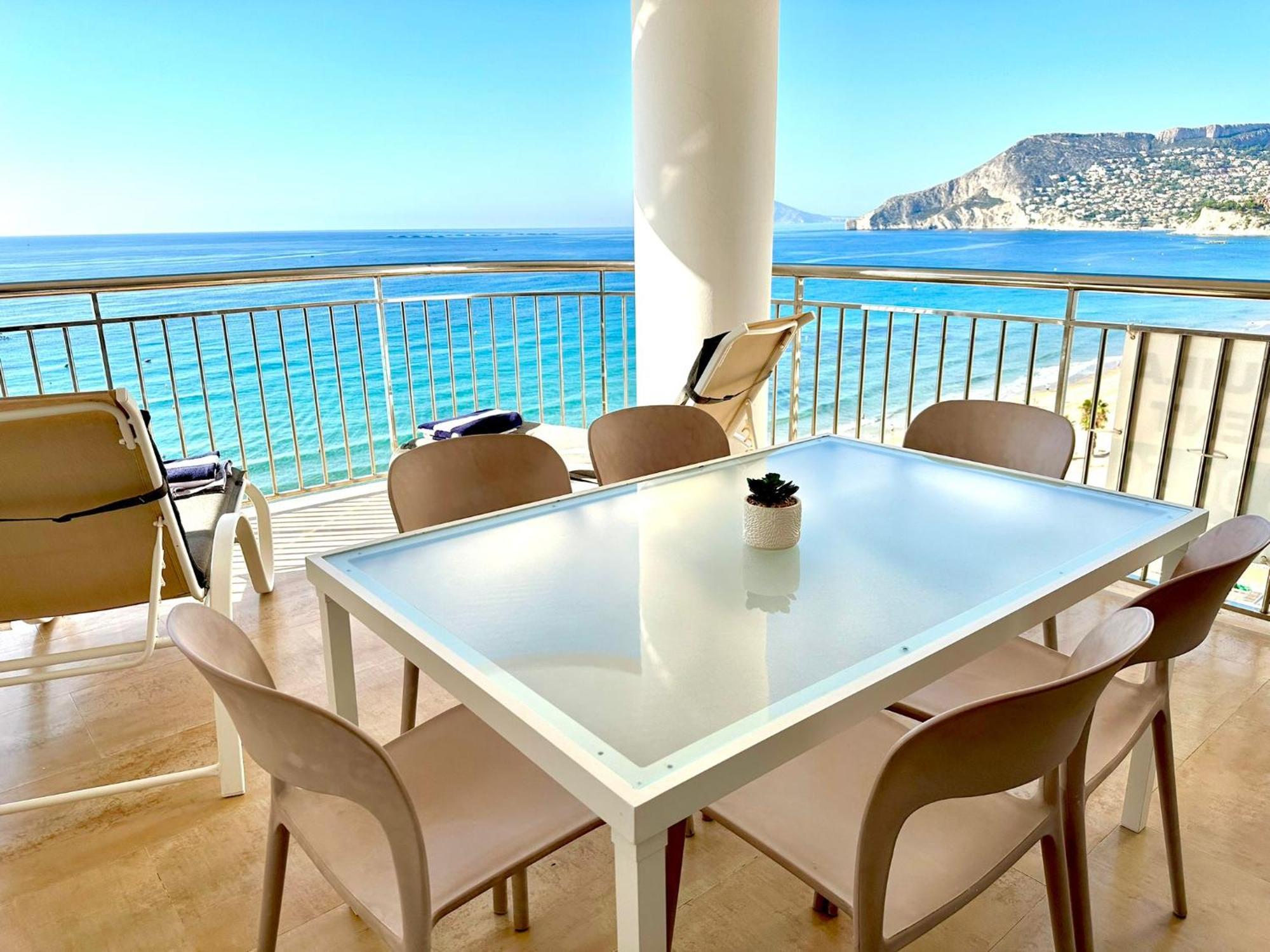 Porto Azul 10A Frontal Penon & Sea View First Line Arenal Beach 卡尔佩 外观 照片