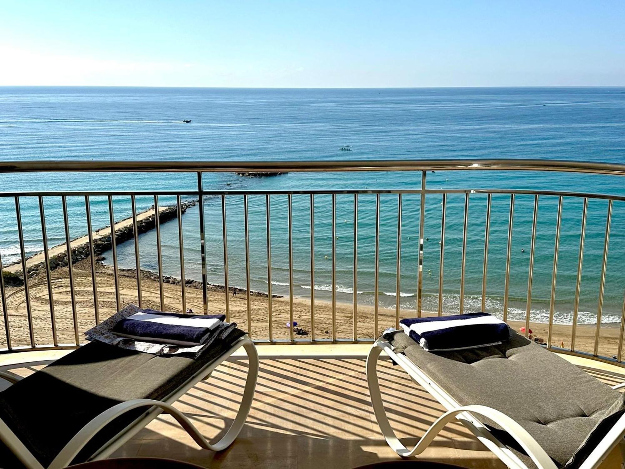 Porto Azul 10A Frontal Penon & Sea View First Line Arenal Beach 卡尔佩 外观 照片